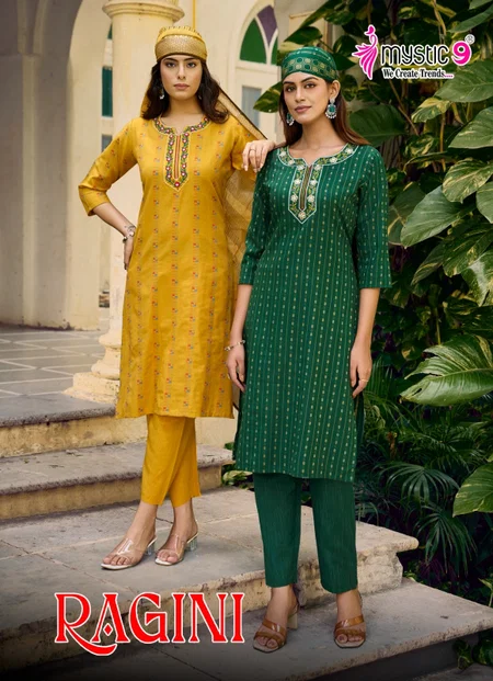 Ragini Vol 1 By Mystic 9 Cotton Dobby Kurti With Bottom Dupatta